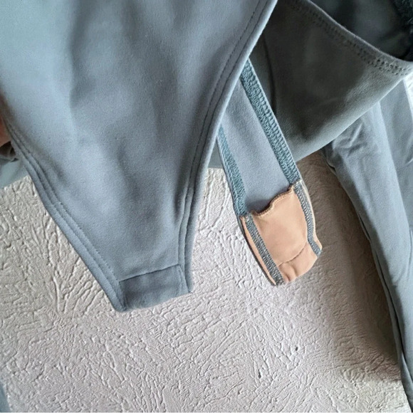 Alix NYC Jules Deep V-Neck Long Sleeve Bodysuit Blue Sz Medium - Picture 4 of 8